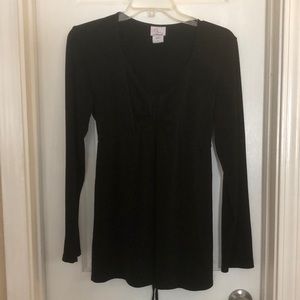 Black maternity long sleeved shirt